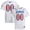 00 Kansas Jayhawks Premier Strategy Jersey - White, Limited Replica Fan Edition