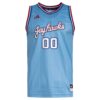 00 Kansas Jayhawks Replica Swingman Jersey - Light Blue, Limited Replica Fan Edition