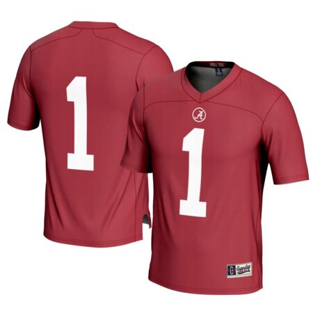 1 Alabama Crimson Tide GameDay Greats Football Jersey – Crimson, Limited Replica Fan Edition
