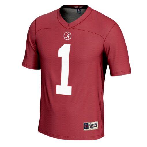 1 Alabama Crimson Tide GameDay Greats Football Jersey – Crimson, Limited Replica Fan Edition