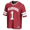 1 Alabama Crimson Tide GameDay Greats Unisex Lightweight Collegiate Football Fashion Jersey - Crimson, Limited Replica Fan Edition