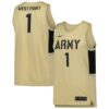 1 Army Black Knights Nike Team Replica Basketball Jersey - Gold, Limited Replica Fan Edition