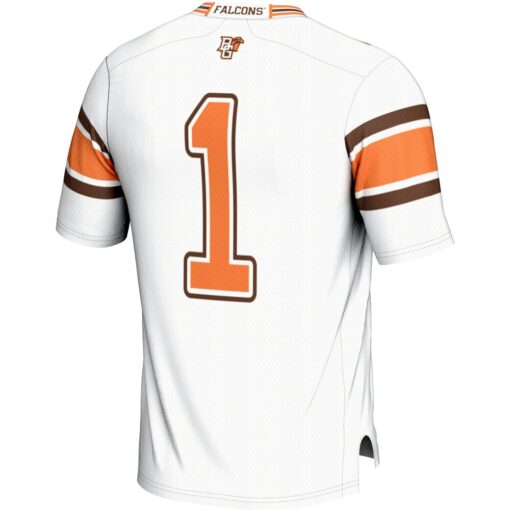 1 Bowling Green St. Falcons GameDay Greats Endzone Football Jersey – White, Limited Replica Fan Edition