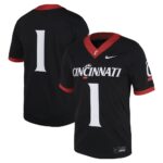 1 Cincinnati Bearcats Nike Untouchable Football Jersey – Black, Limited Replica Fan Edition