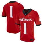 1 Cincinnati Bearcats Nike Untouchable Football Jersey – Red, Limited Replica Fan Edition