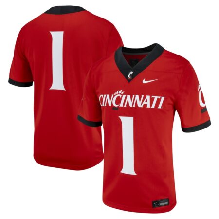1 Cincinnati Bearcats Nike Untouchable Football Jersey – Red, Limited Replica Fan Edition
