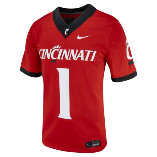 1 Cincinnati Bearcats Nike Untouchable Football Jersey – Red, Limited Replica Fan Edition