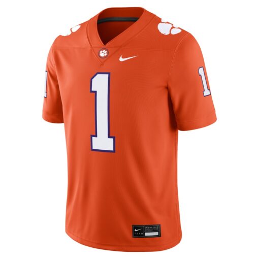 1 Clemson Tigers Nike Game Jersey – Orange, Limited Replica Fan Edition