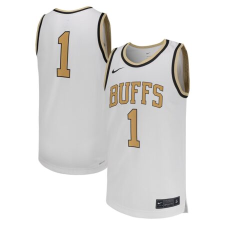 1 Colorado Buffaloes Nike Replica Basketball Jersey – White, Limited Replica Fan Edition