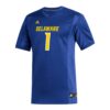 1 Delaware Fightin Blue Hens Replica Football Jersey - Royal, Limited Replica Fan Edition