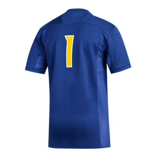 1 Delaware Fightin Blue Hens Replica Football Jersey – Royal, Limited Replica Fan Edition