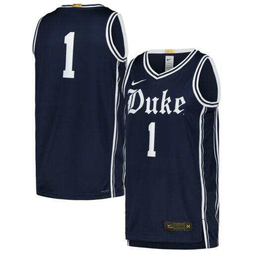 1 Duke Blue Devils Nike Limited Authentic Jersey – Navy, Limited Replica Fan Edition