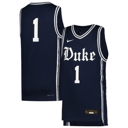 1 Duke Blue Devils Nike Youth Icon Replica Basketball Jersey – Navy, Limited Replica Fan Edition