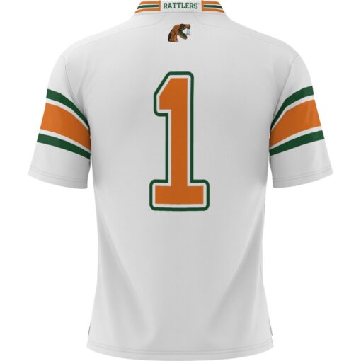 1 Florida A&M Rattlers GameDay Greats Football Jersey – White, Limited Replica Fan Edition