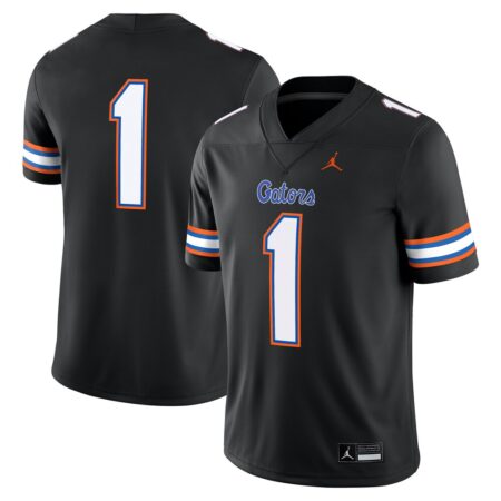 1 Florida Gators Jordan Brand Alternate Game Jersey – Black, Limited Replica Fan Edition
