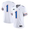 1 Florida Gators Jordan Brand Game Jersey - White, Limited Replica Fan Edition