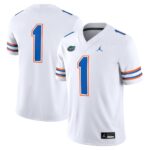 1 Florida Gators Jordan Brand Game Jersey - White, Limited Replica Fan Edition