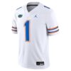 1 Florida Gators Jordan Brand Game Jersey - White, Limited Replica Fan Edition