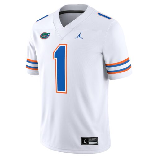 1 Florida Gators Jordan Brand Game Jersey – White, Limited Replica Fan Edition