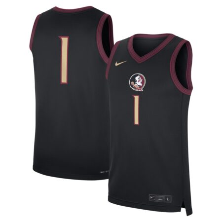1 Florida State Seminoles Nike Alternate Replica Jersey – Black, Limited Replica Fan Edition