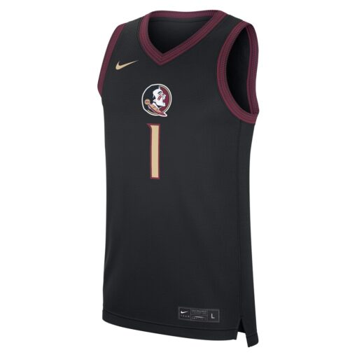 1 Florida State Seminoles Nike Alternate Replica Jersey – Black, Limited Replica Fan Edition