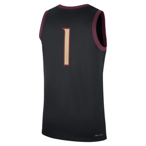 1 Florida State Seminoles Nike Alternate Replica Jersey – Black, Limited Replica Fan Edition