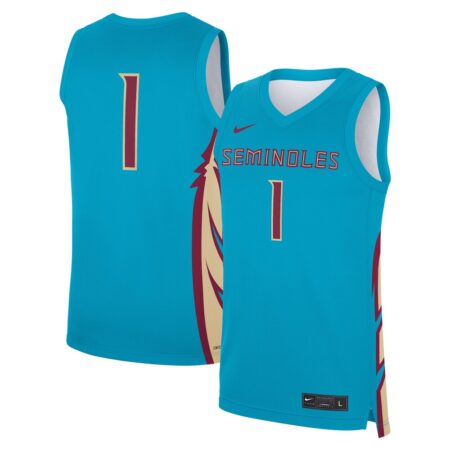 1 Florida State Seminoles Nike Alternate Replica Jersey – Turquoise, Limited Replica Fan Edition