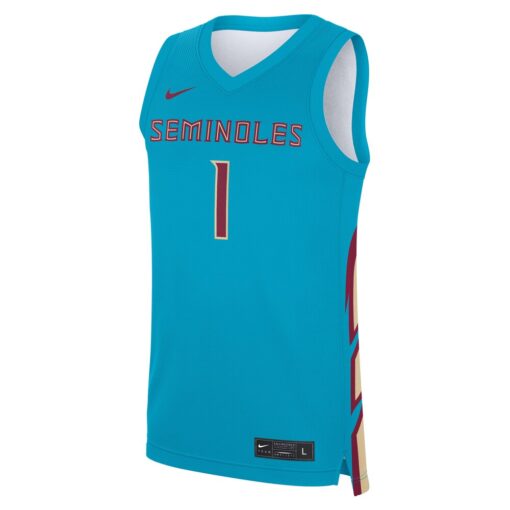 1 Florida State Seminoles Nike Alternate Replica Jersey – Turquoise, Limited Replica Fan Edition