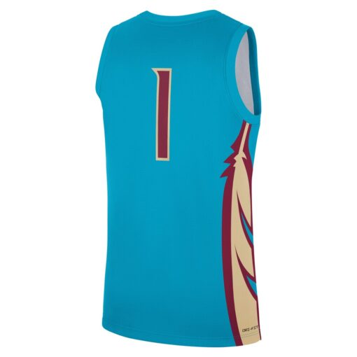 1 Florida State Seminoles Nike Alternate Replica Jersey – Turquoise, Limited Replica Fan Edition