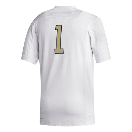 1 Georgia Tech Yellow Jackets Replica Football Jersey – White, Limited Replica Fan Edition