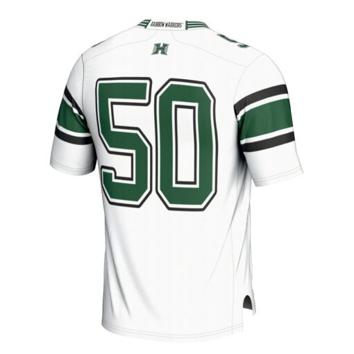 1 Hawaii Rainbow Warriors GameDay Greats Football Jersey – White, Limited Replica Fan Edition