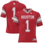 1 Houston Cougars GameDay Greats Football Jersey - Red, Limited Replica Fan Edition