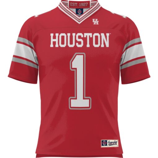 1 Houston Cougars GameDay Greats Football Jersey – Red, Limited Replica Fan Edition