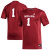 1 Indiana Hoosiers Replica Football Jersey - Crimson, Limited Replica Fan Edition