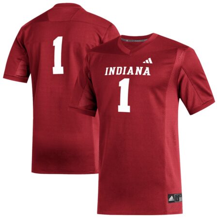 1 Indiana Hoosiers Replica Football Jersey – Crimson, Limited Replica Fan Edition