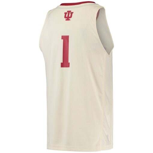 1 Indiana Hoosiers Swingman Basketball Jersey – Cream, Limited Replica Fan Edition