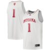 1 Indiana Hoosiers Swingman Team Basketball Jersey - White, Limited Replica Fan Edition