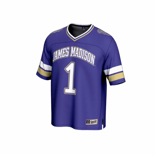 1 James Madison Dukes GameDay Greats Lightweight Collegiate Football Fashion Jersey – Purple, Limited Replica Fan Edition