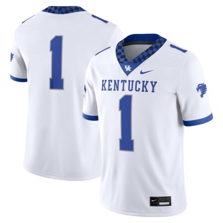 1 Kentucky Wildcats Nike Game Jersey – White, Limited Replica Fan Edition