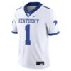 1 Kentucky Wildcats Nike Game Jersey - White, Limited Replica Fan Edition