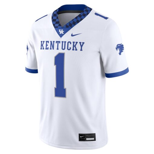 1 Kentucky Wildcats Nike Game Jersey – White, Limited Replica Fan Edition