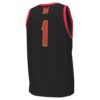 1 Maryland Terrapins Under Armour Replica Basketball Jersey - Black, Limited Replica Fan Edition