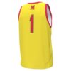 1 Maryland Terrapins Under Armour Replica Basketball Jersey - Gold, Limited Replica Fan Edition