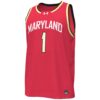 1 Maryland Terrapins Under Armour Replica Basketball Jersey - Red, Limited Replica Fan Edition