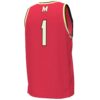 1 Maryland Terrapins Under Armour Replica Basketball Jersey - Red, Limited Replica Fan Edition