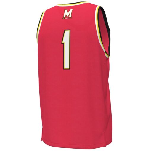 1 Maryland Terrapins Under Armour Replica Basketball Jersey – Red, Limited Replica Fan Edition