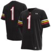 1 Maryland Terrapins Under Armour Replica Football Jersey - Black, Limited Replica Fan Edition