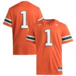 1 Miami Hurricanes Premier Jersey - Orange, Limited Replica Fan Edition