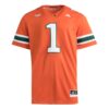 1 Miami Hurricanes Premier Jersey - Orange, Limited Replica Fan Edition