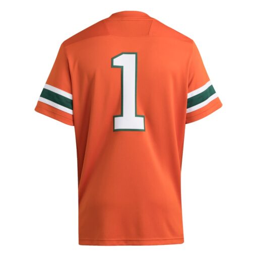 1 Miami Hurricanes Premier Jersey – Orange, Limited Replica Fan Edition